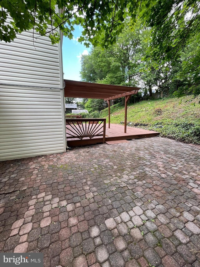 8701 Etta Dr, Springfield, VA 22152 - view of patio with a deck