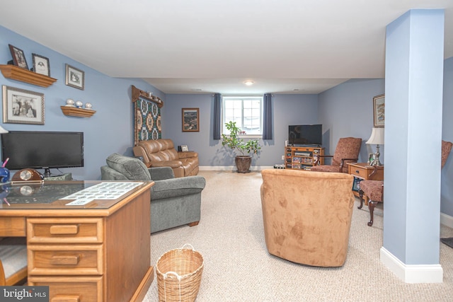 1 Chase Cir, Barto, PA 19504 - living room with carpet flooring