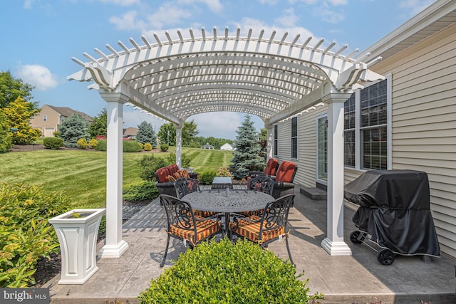 1 Chase Cir, Barto, PA 19504 - view of patio with a pergola, grilling area, and outdoor dining area