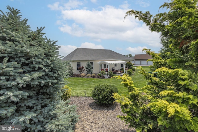 1 Chase Cir, Barto, PA 19504 - rear view of property with a yard and a patio