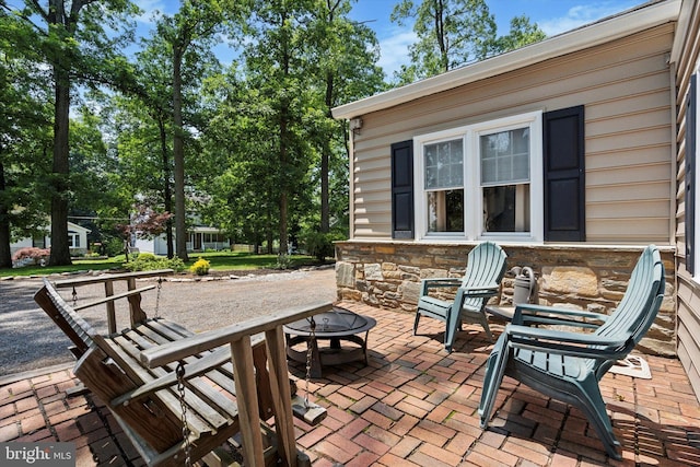 2465 Edgecomb Ave, Glenside, PA 19038 - view of patio with a fire pit