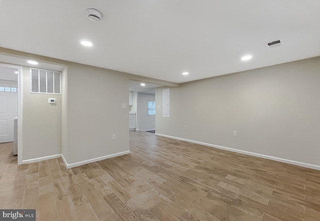 16000 Manning Rd W, Accokeek, MD 20607 - unfurnished room with light wood-type flooring, a smoke detector, and recessed lighting