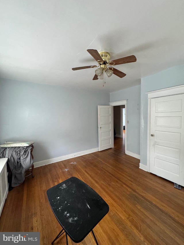 2004 N Jefferson St, Wilmington, DE 19802 - unfurnished room featuring wood finished floors and ceiling fan