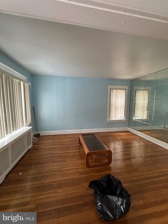 2004 N Jefferson St, Wilmington, DE 19802 - unfurnished room with radiator heating unit and hardwood / wood-style flooring