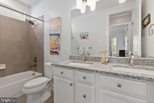 17723 Madaket Way, Lewes, DE 19958 - bathroom with double vanity, plenty of natural light, and bathing tub / shower combination
