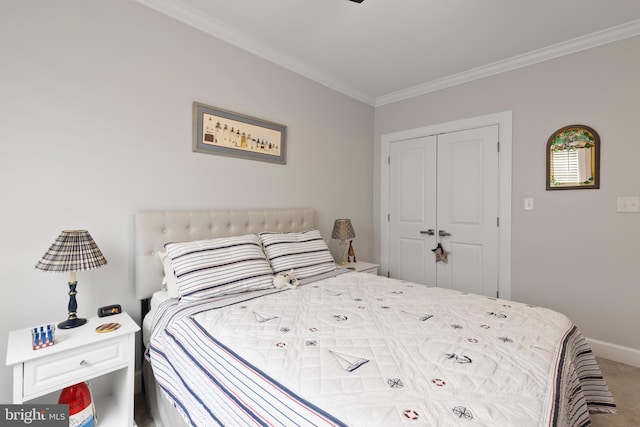 17723 Madaket Way, Lewes, DE 19958 - bedroom with crown molding, a closet, and carpet