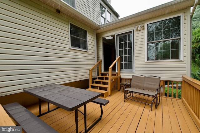 8225 Triple Crown Rd, Bowie, MD 20715 - view of wooden deck