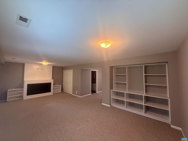 1303 Branchlands Dr, Charlottesville, VA 22901 - unfurnished living room with a fireplace and carpet