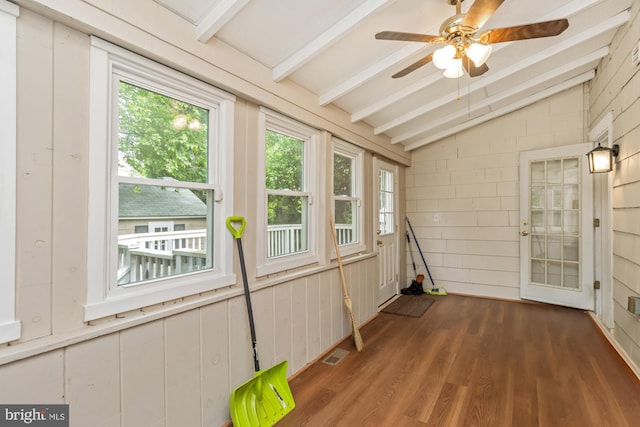 5100 Eugene Ave, Baltimore, MD 21206 - unfurnished sunroom featuring wood finished floors