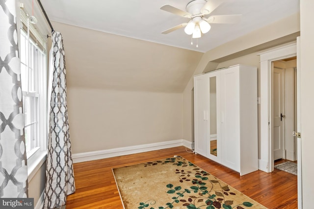 5100 Eugene Ave, Baltimore, MD 21206 - bonus room featuring wood finished floors, a ceiling fan, healthy amount of natural light, and lofted ceiling