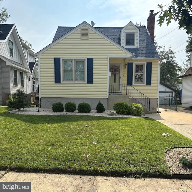 321 Marne Ave, Haddonfield, NJ 08033 - view of front facade with a shingled roof and a chimney