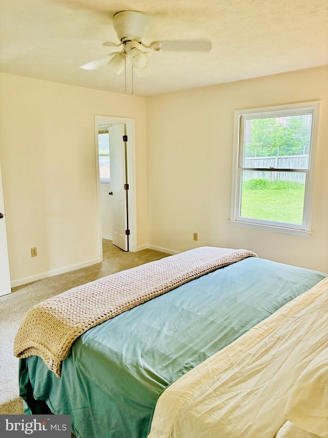 817 Maple Ave, Waynesboro, VA 22980 - carpeted bedroom with baseboards and ceiling fan
