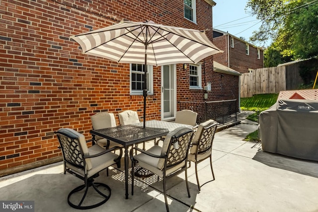 1626 Rose Glen Rd, Havertown, PA 19083 - view of patio with outdoor dining space and a grill