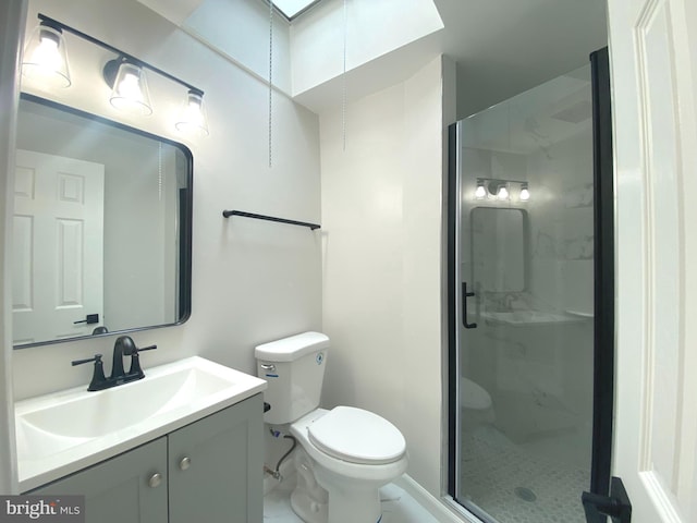 1319 Rainer Rd, Brookhaven, PA 19015 - bathroom featuring vanity and a marble finish shower