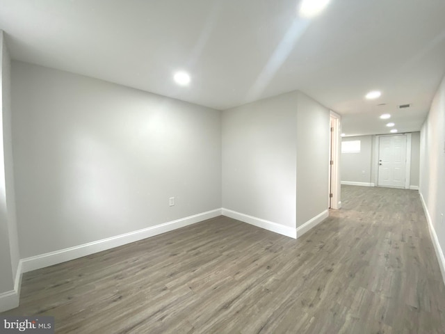 1319 Rainer Rd, Brookhaven, PA 19015 - empty room featuring wood finished floors and recessed lighting