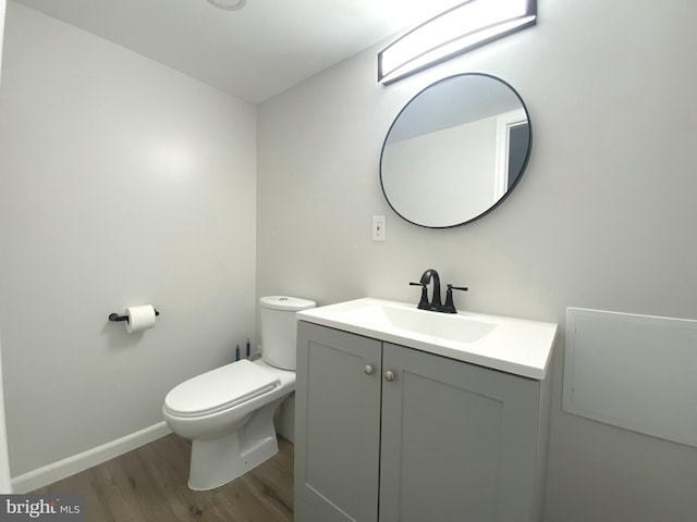 1319 Rainer Rd, Brookhaven, PA 19015 - half bathroom with vanity and wood finished floors