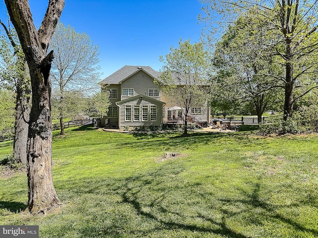 12773 Beebe Ct, Lovettsville, VA 20180 - back of house featuring a yard