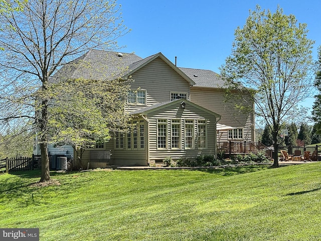 12773 Beebe Ct, Lovettsville, VA 20180 - back of house featuring a deck