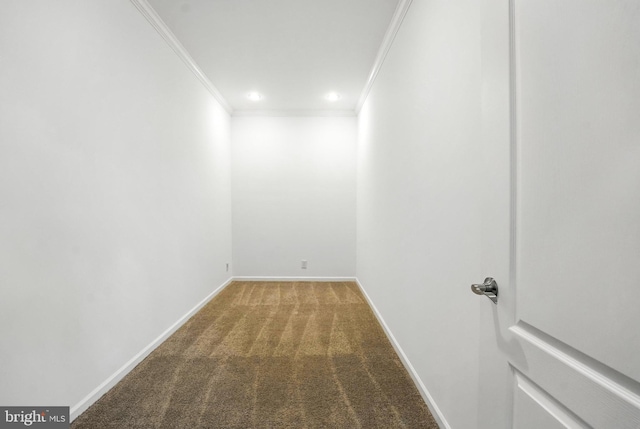 9936 Bell Wood Farm Ln, Nokesville, VA 20181 - carpeted spare room featuring crown molding and recessed lighting