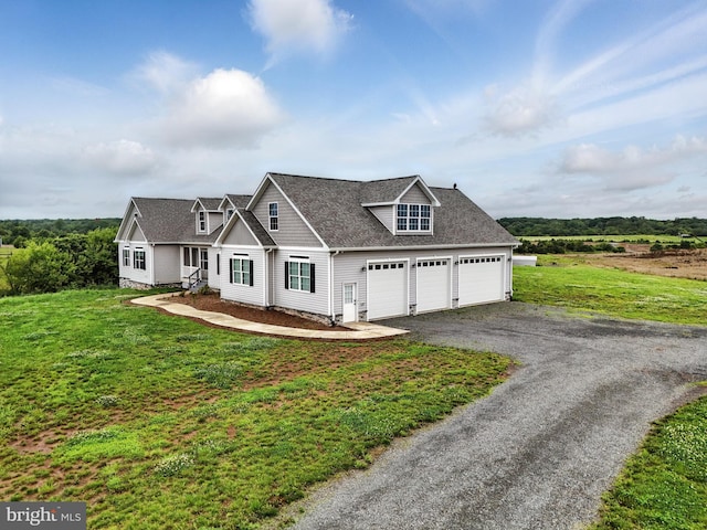 9936 Bell Wood Farm Ln, Nokesville, VA 20181 - view of front of home with driveway, roof with shingles, and a front lawn