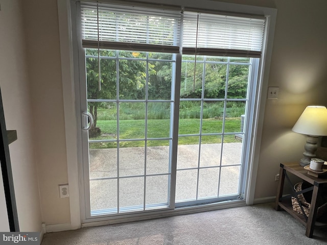 4922 Winterbury Dr, Mays Landing, NJ 08330 - doorway to outside with healthy amount of natural light and carpet