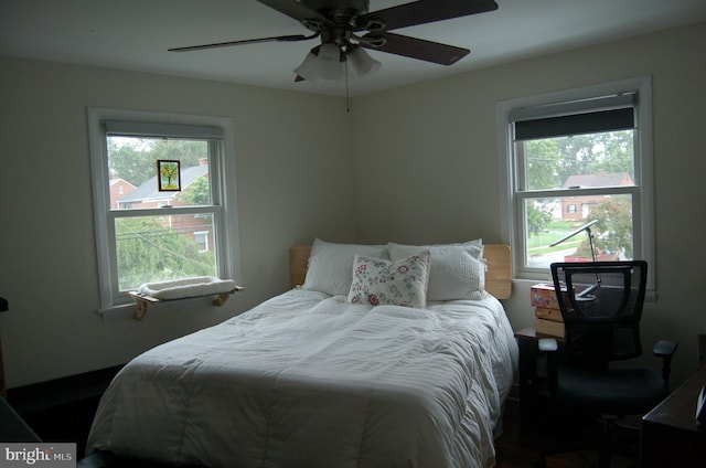 1400 Windsor Ave, Wilmington, DE 19804 - bedroom featuring multiple windows and ceiling fan