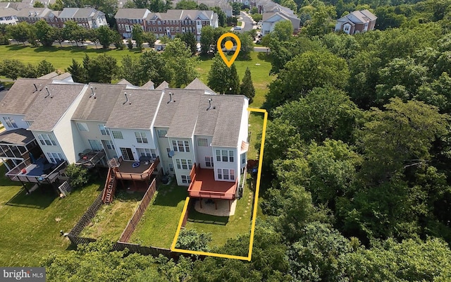 43855 Tattinger Ter, Ashburn, VA 20148 - aerial view of residential area with property boundaries highlighted