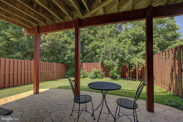 43855 Tattinger Ter, Ashburn, VA 20148 - fenced backyard featuring a patio