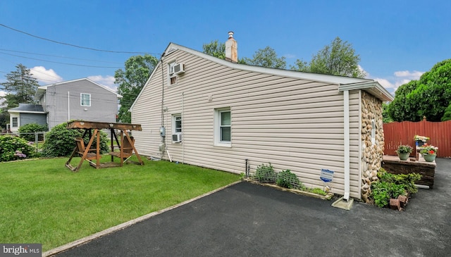 315 Leedom Ave, Bristol, PA 19007 - view of home's exterior featuring a patio area and a chimney