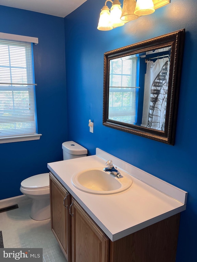 674 Honeysuckle Way, Pennsburg, PA 18073 - bathroom with vanity, healthy amount of natural light, and tile patterned floors