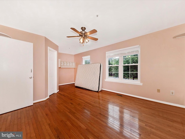 18040 Singing Pine Cir, Montgomery Village, MD 20886 - unfurnished room with a ceiling fan and hardwood / wood-style floors