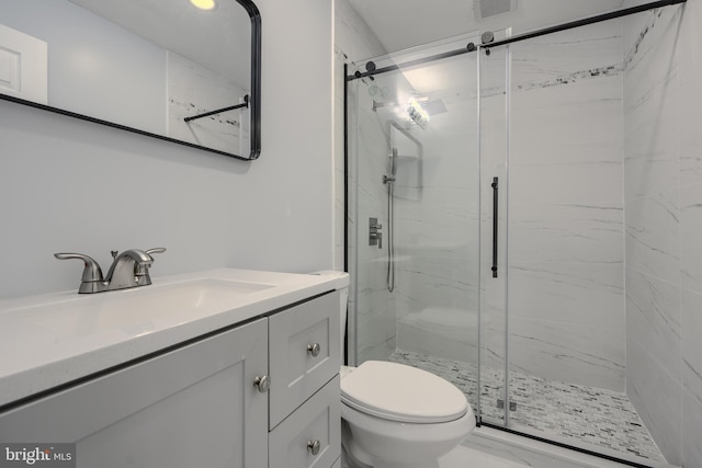 1720 Denton Ct, Crofton, MD 21114 - full bathroom with a marble finish shower and vanity