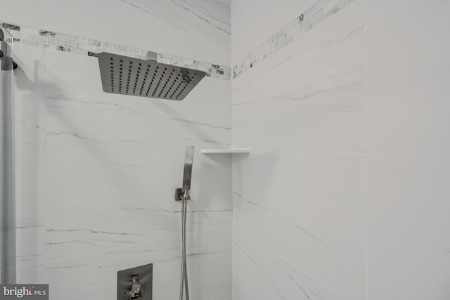 1720 Denton Ct, Crofton, MD 21114 - bathroom view of a marble finish shower
