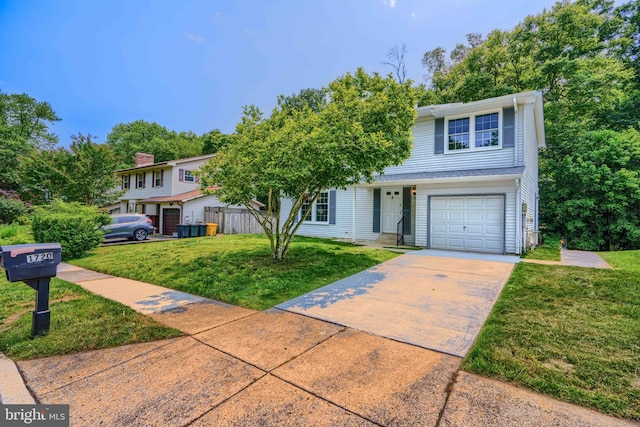 1720 Denton Ct, Crofton, MD 21114 - view of front of house featuring a front yard, driveway, and an attached garage