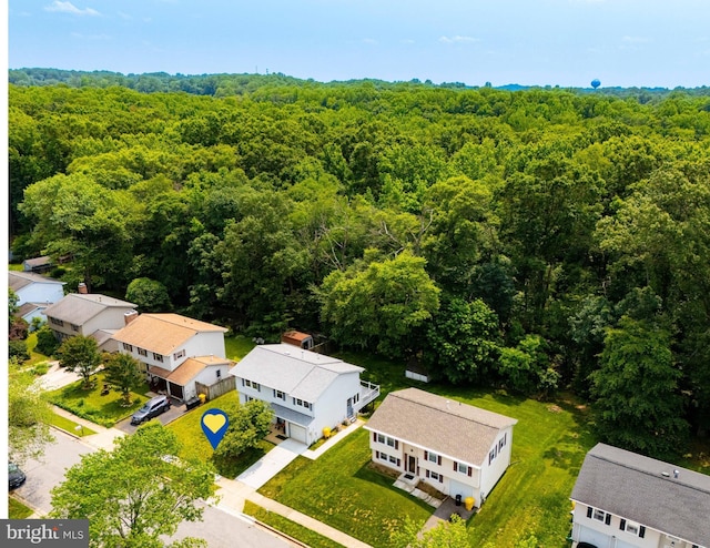 1720 Denton Ct, Crofton, MD 21114 - aerial perspective of suburban area with a heavily wooded area
