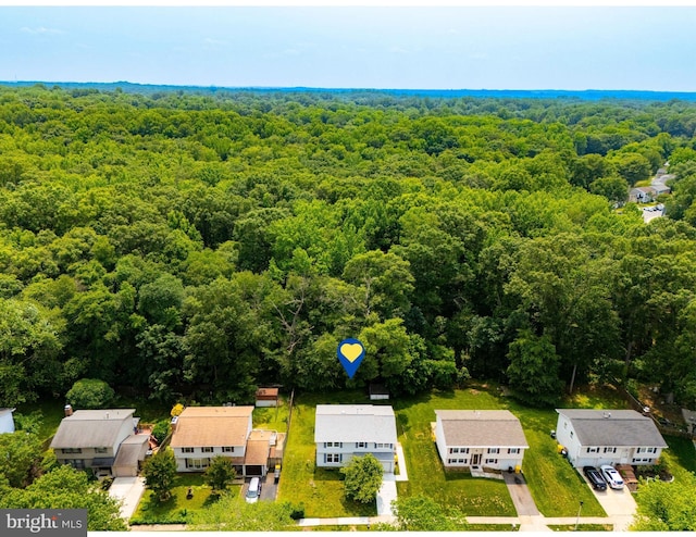 1720 Denton Ct, Crofton, MD 21114 - bird's eye view of a heavily wooded area