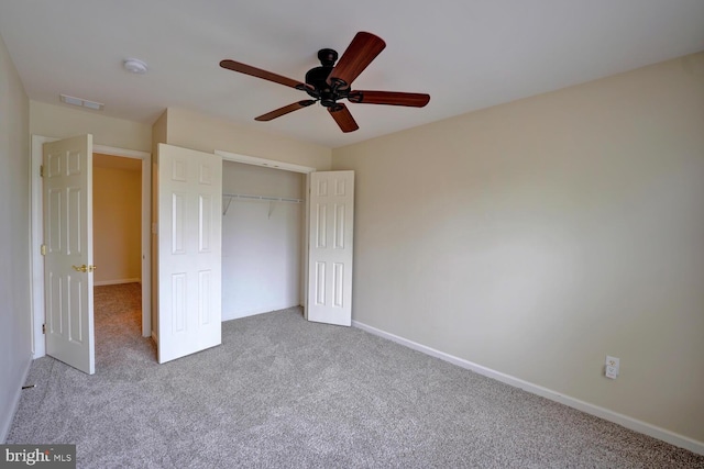 2 N Cummings Dr, Middletown, DE 19709 - unfurnished bedroom featuring carpet, a closet, and ceiling fan