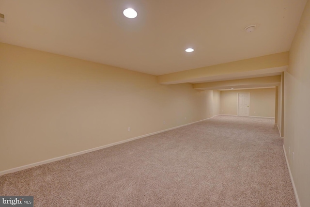 2 N Cummings Dr, Middletown, DE 19709 - finished below grade area featuring carpet floors and recessed lighting