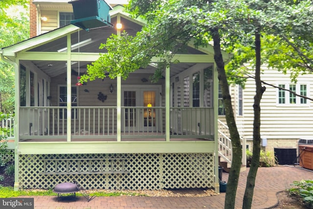 3689 N Carolina Ave, Edgewater, MD 21037 - back of property featuring a porch