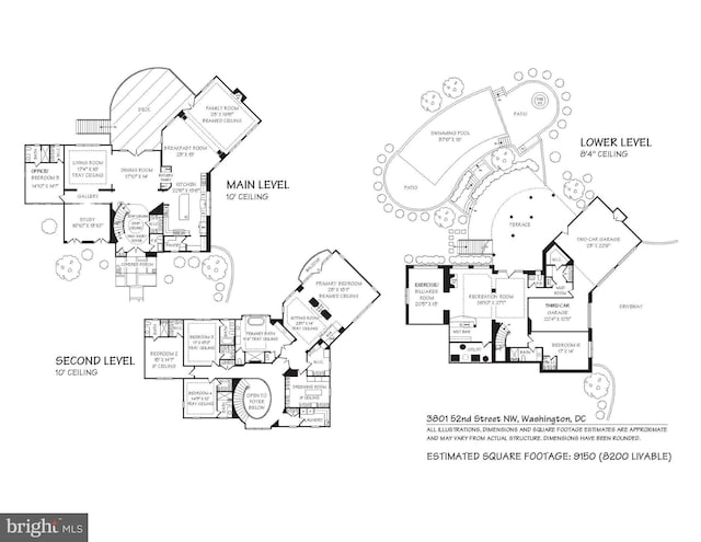 3801 52nd St NW, Washington, DC 20016 - view of home floor plan