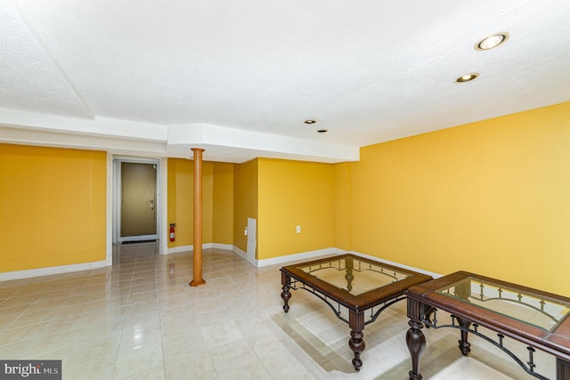 833 Evesham Ave, Baltimore, MD 21212 - empty room with recessed lighting and light tile patterned flooring
