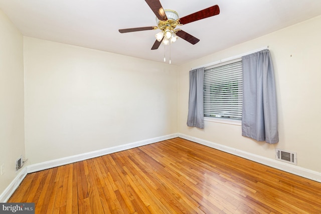 833 Evesham Ave, Baltimore, MD 21212 - empty room featuring a ceiling fan and wood-type flooring