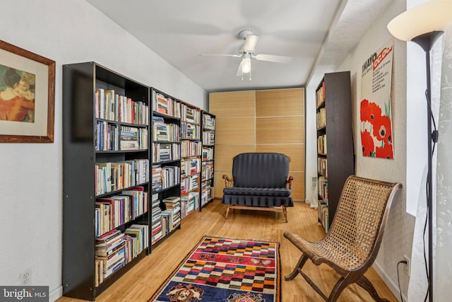 455 Krams Ave, Philadelphia, PA 19128 - living area with a ceiling fan and wood finished floors