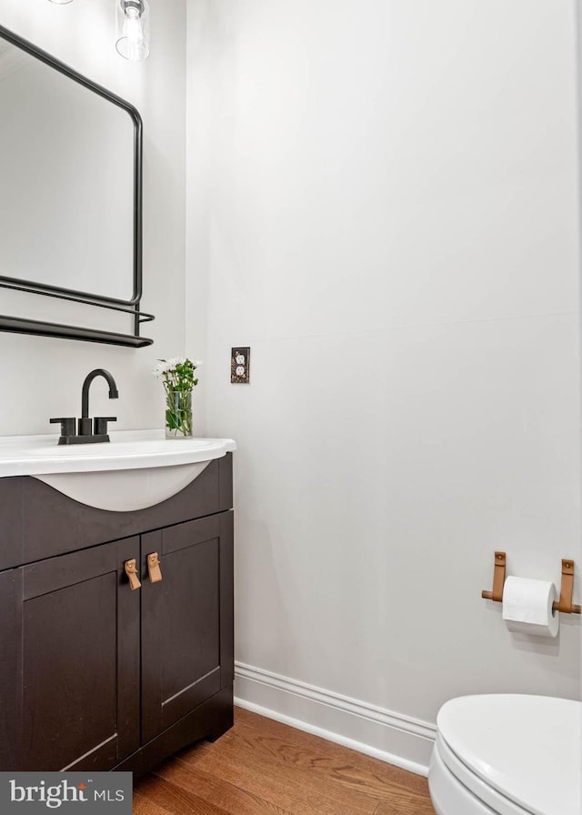 311 W 3rd Ave, Conshohocken, PA 19428 - bathroom featuring vanity and wood finished floors