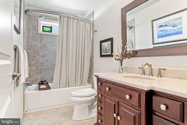 311 W 3rd Ave, Conshohocken, PA 19428 - full bath with vanity, shower / tub combo with curtain, and tile patterned flooring
