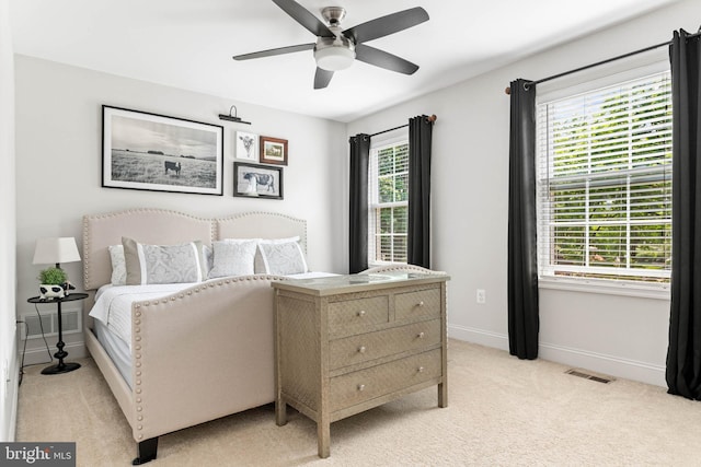 311 W 3rd Ave, Conshohocken, PA 19428 - bedroom featuring light carpet and a ceiling fan