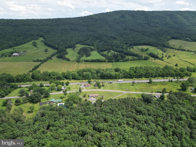 5409 Greenspring Valley Rd, Green Spring, WV 26722 - aerial view of property's location with a heavily wooded area and rural landscape