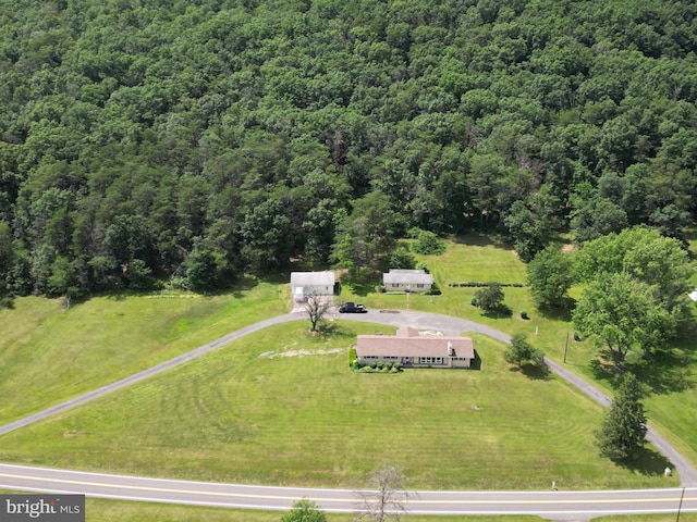 5409 Greenspring Valley Rd, Green Spring, WV 26722 - view from above of property with a forest