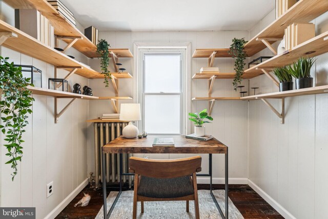 1918 E Albert St, Philadelphia, PA 19125 - office space featuring wood finished floors and radiator heating unit