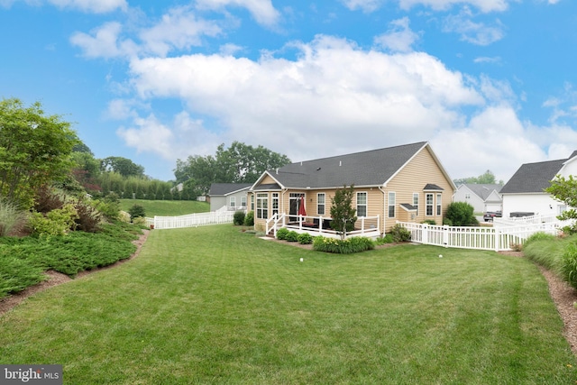 4136 Shanelle Ct Lot 10, Hampstead, MD 21074 - rear view of house with a fenced backyard